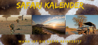 Safari Kalender die beste Reisezeit