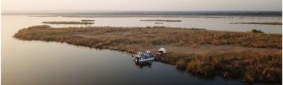 Hausboot im Mana Pools Park